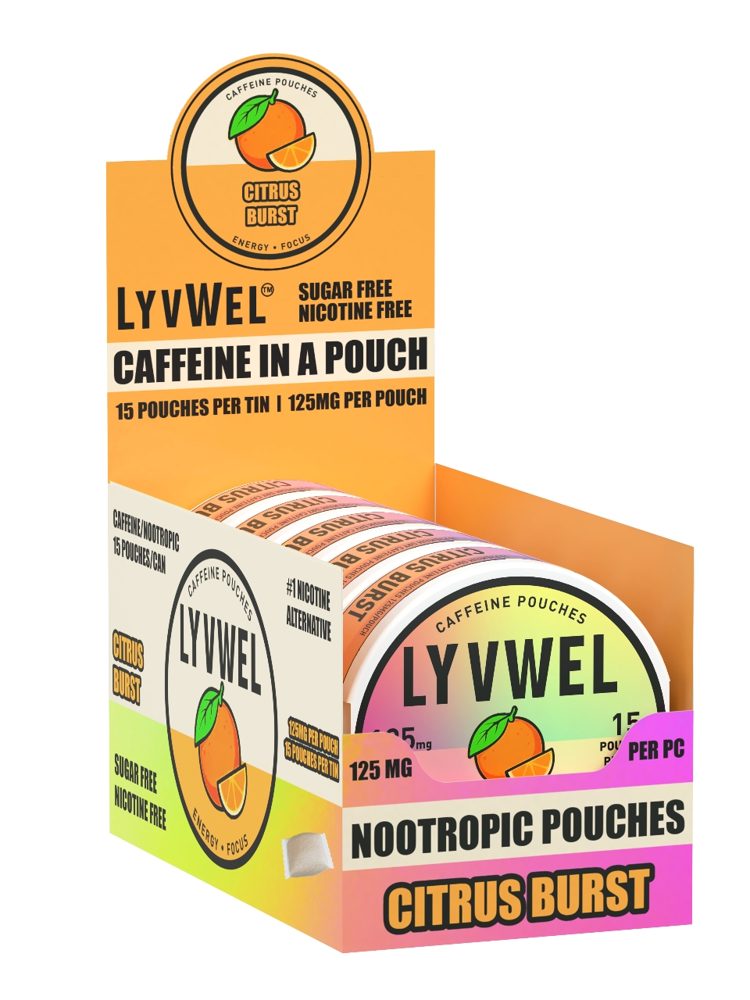 125mg Caffeine Pouches – Citrus Burst