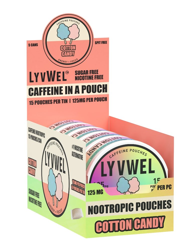 125mg Caffeine Pouches – Cotton Candy