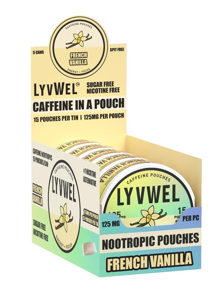 125mg Caffeine Pouches – French Vanilla
