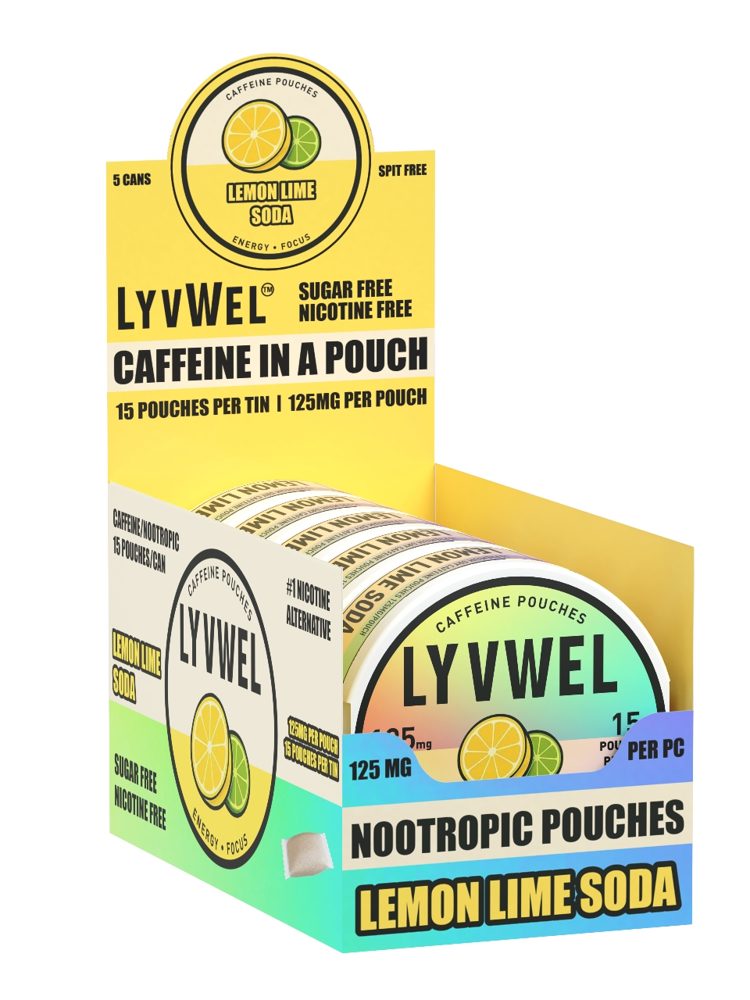 125mg Caffeine Pouches – Lemon Lime Soda