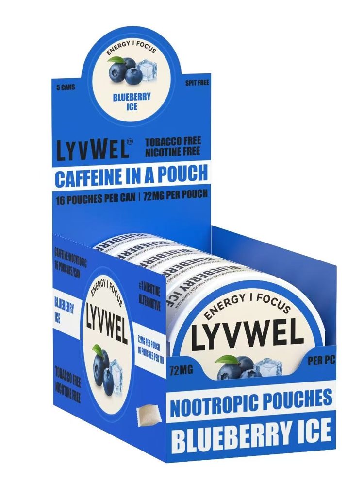 72mg Caffeine Pouches – Blueberry Ice