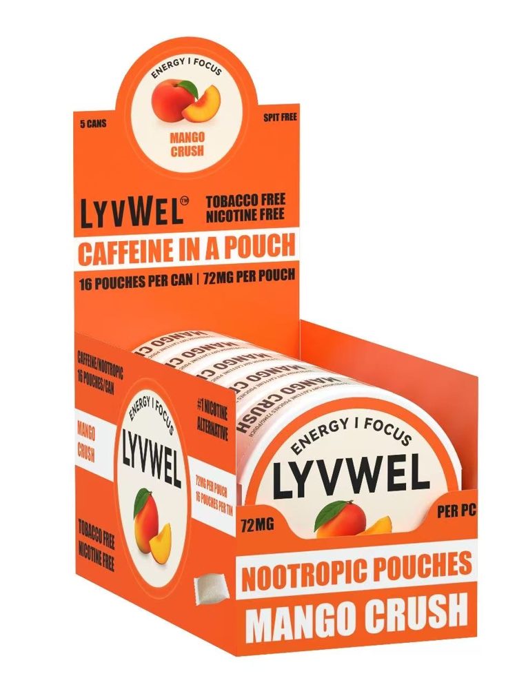 72mg Caffeine Pouches – Mango Crush