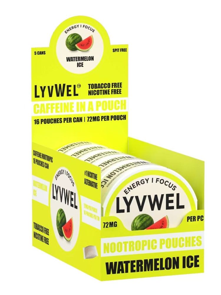 72mg Caffeine Pouches – Watermelon Ice