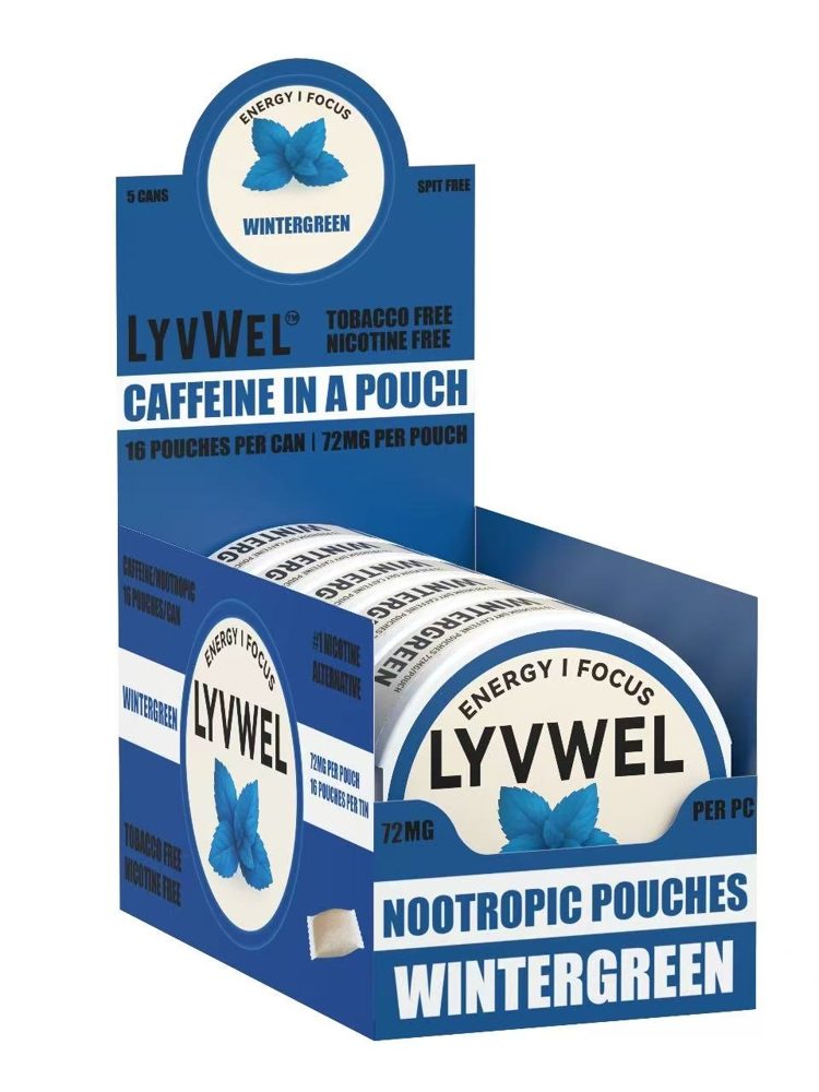 72mg Caffeine Pouches – Wintergreen